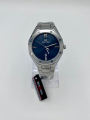 Best win watch for men's Premium quality Silver chain with Blue dial D-21