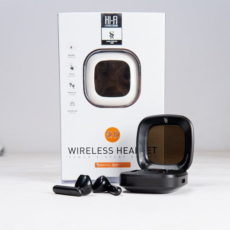 SR 02  WIRELESS HEADSET TWS  EAR BUDS