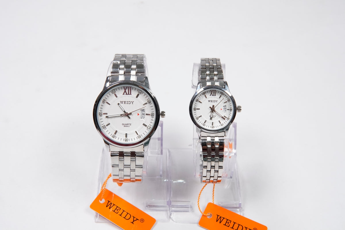 WEIDY QUARTZ WATCHES MEN’s Women Pair available D-6005-2