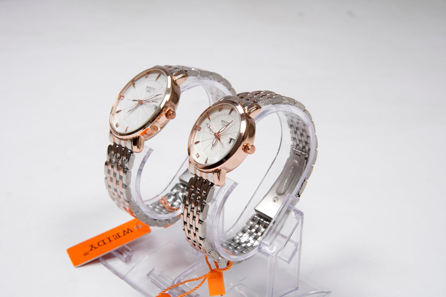 WEIDY QUARTZ WATCHES MEN’s & Women Pair available D-6008-1