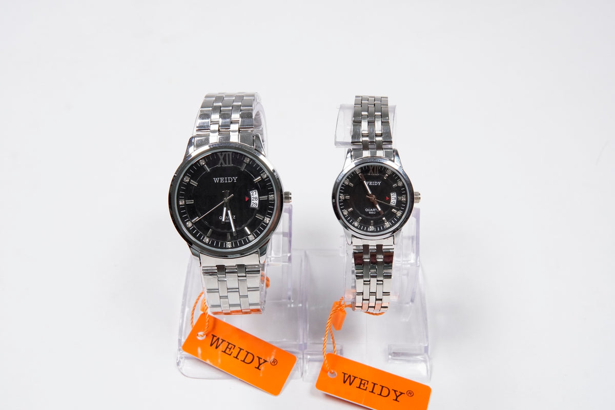 WEIDY QUARTZ WATCHES MEN’s & Women Pair available D-6005-2-B