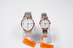 WEIDY QUARTZ WATCHES MEN’s & Women Pair available D-8110-4