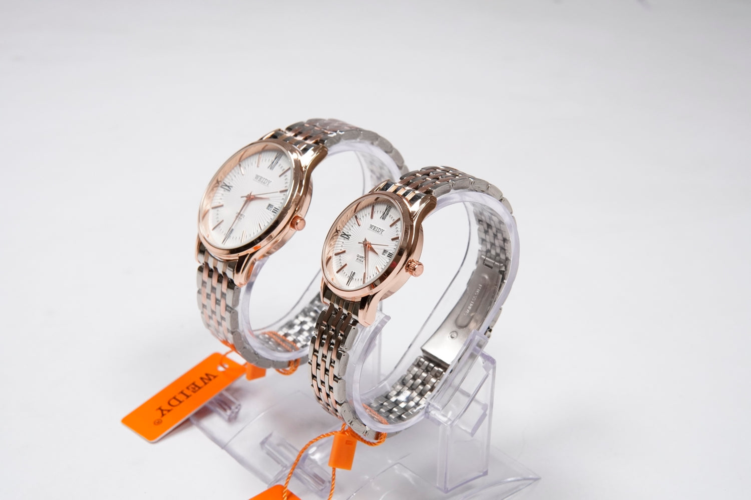 WEIDY QUARTZ WATCHES MEN’s & Women Pair available D-8110-4