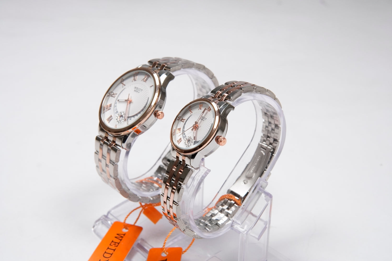 WEIDY QUARTZ WATCHES MEN’s & Women Pair available D-6005-4