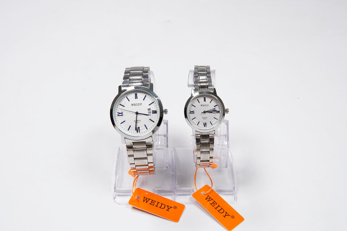 WEIDY QUARTZ WATCHES MEN’s & Women Pair available D-6103-2