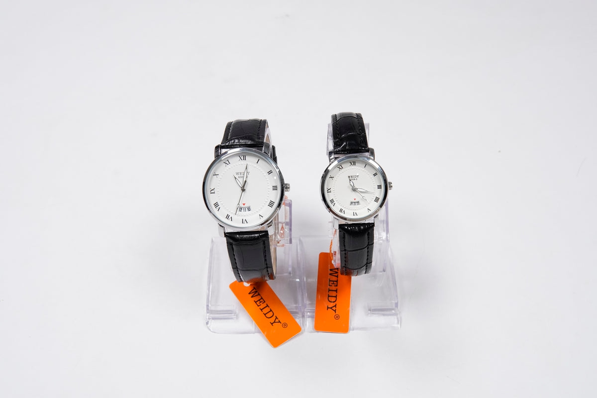 WEIDY QUARTZ WATCHES MEN’s Women Pair available D-6008-2