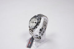 BEST WIN Classy Watch for Men’s  Silver chain with White dial D-02