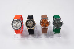 MEN'S  QUARTZ WATCHES Colour Full Dials Available Silicone Rubber Belt with Magnet lock