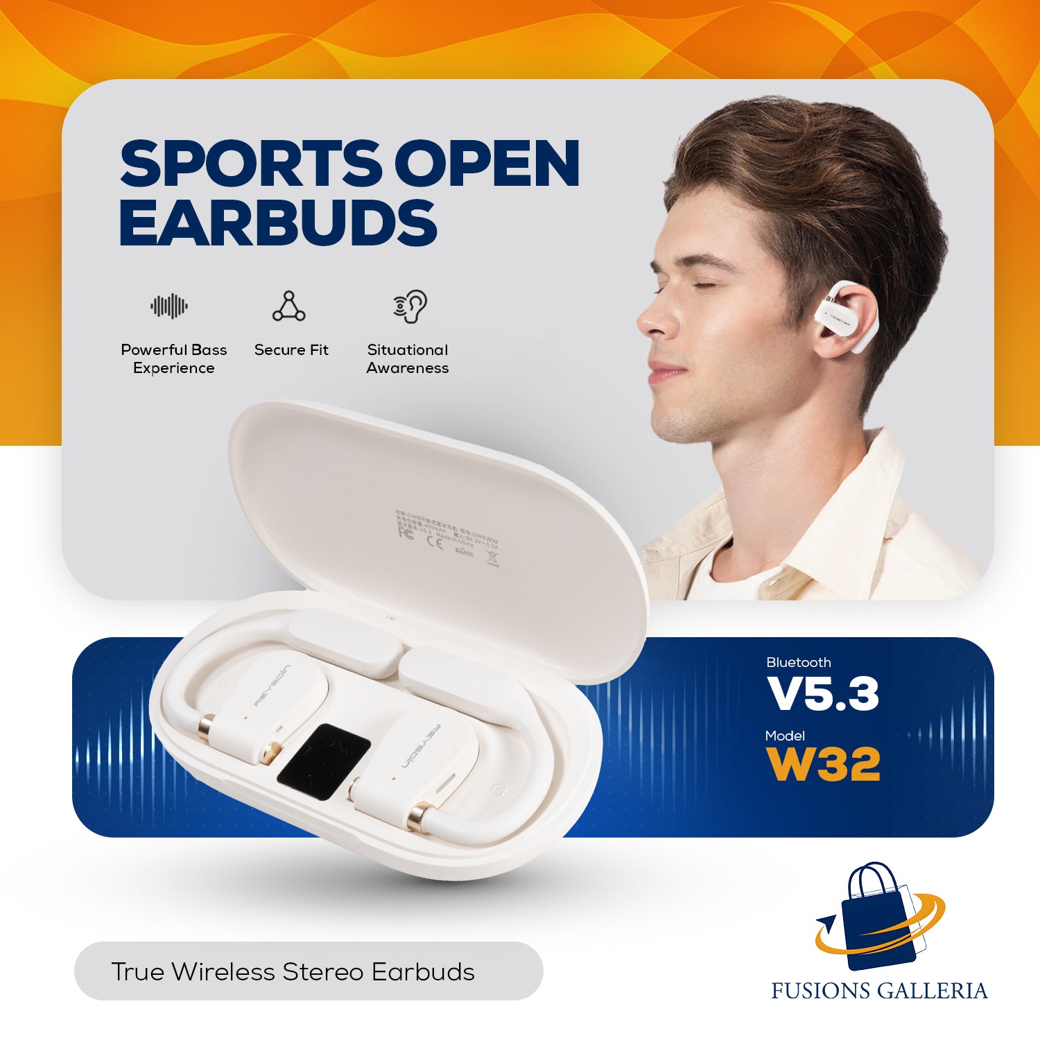 W32  REYSDIN SPORTS OPEN  EARBUDS