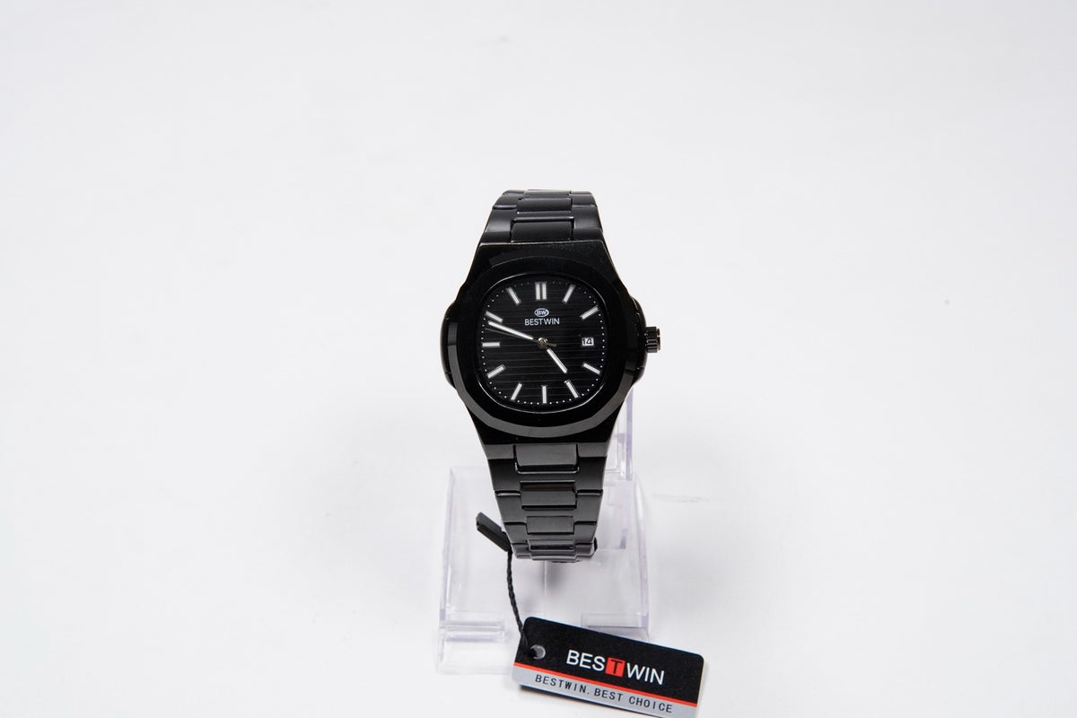 BEST WIN  PREMIUM QUALITY  BLACK CHAIN WITH BLACK DIAL BWC-01